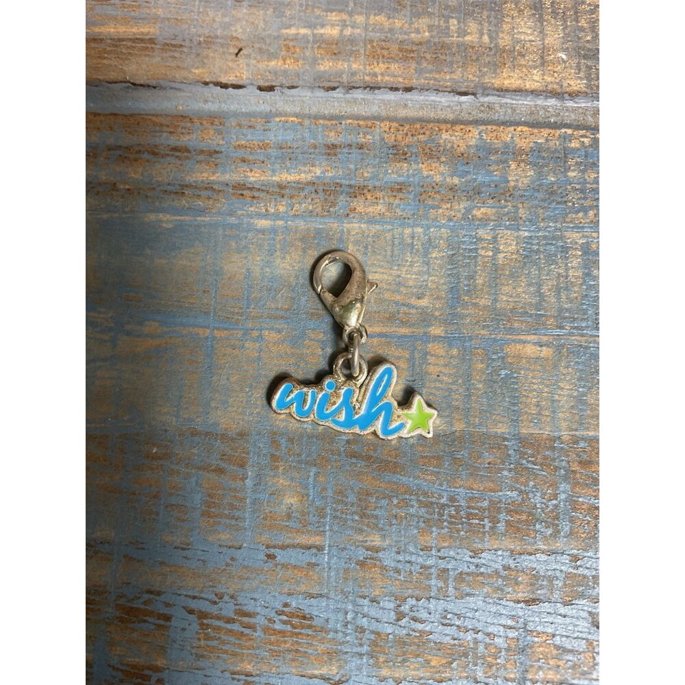 Wish Star Charm Pendant With Lobster Clasp For Bracelets Or Necklaces